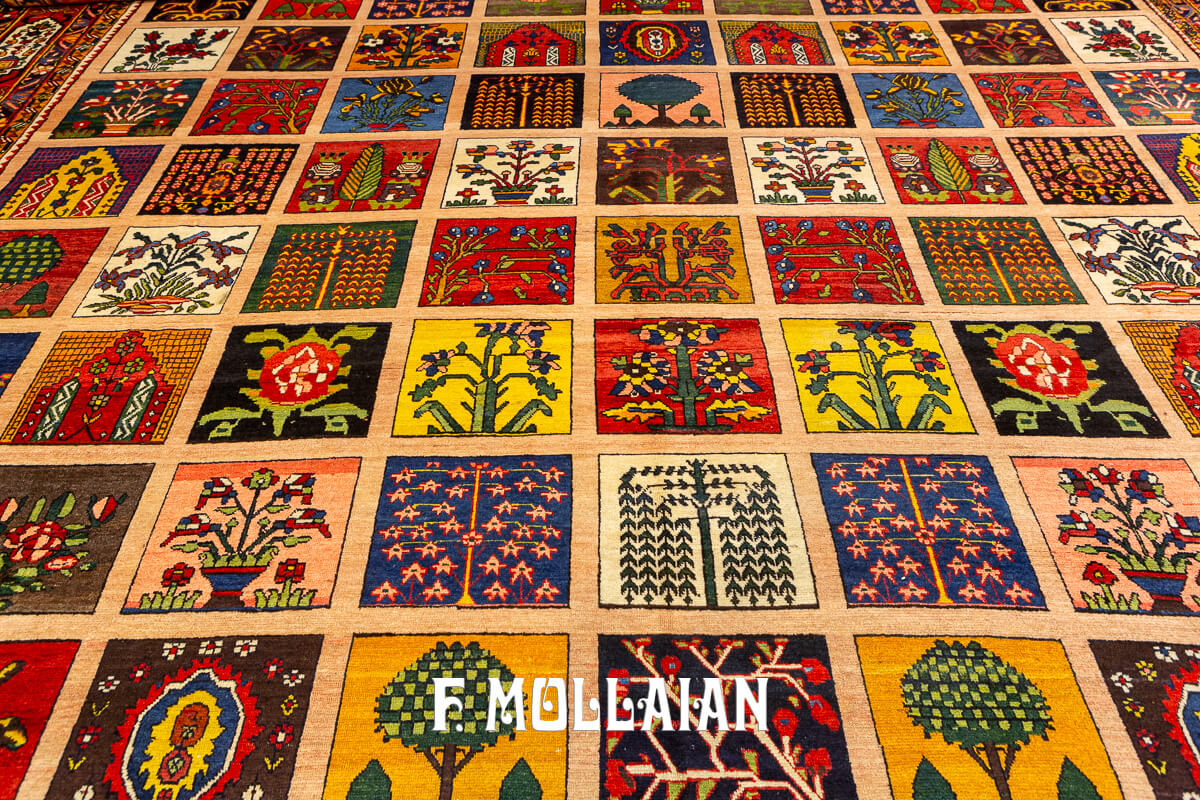 Bakhtiari Rug Very Large Garden Design n°:818996